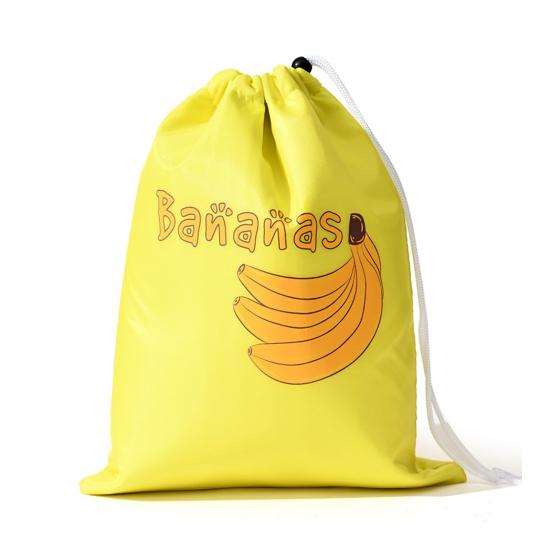 Banana Storage Bag Drawstring Closure Aluminum Lining Easy to Clean Multi-purpose Reusable Fruit Vegetable Protective Bag