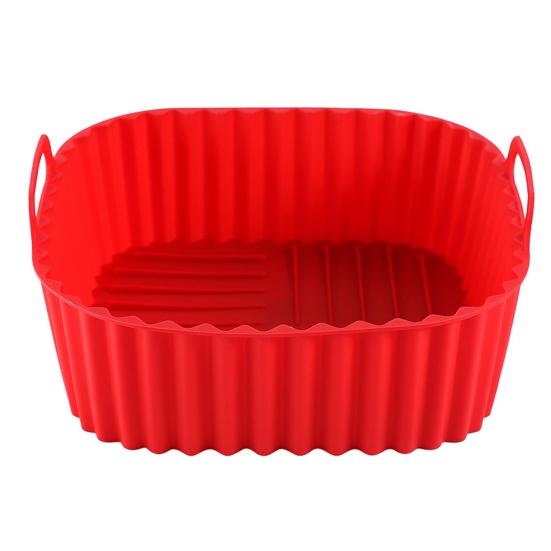Food Grade Air Fryer Silicone Baking Tray Heat Resistant Thickened Non Stick Cake Pizza Pan