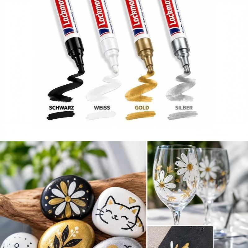 Multifunctional Tombstone Marker Pen Restores Faded Text On Tombstones And Granite Surfaces Weather-Resistant Quick-Drying Pen