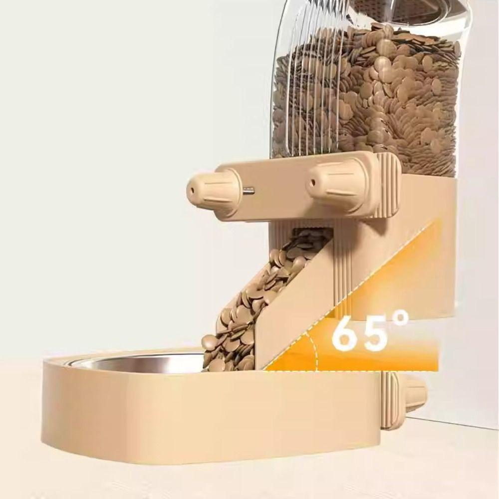 No Spill Automatic Pet Feeder Large Capacity Dog Food Dispenser  For Cats Rabbit Puppy