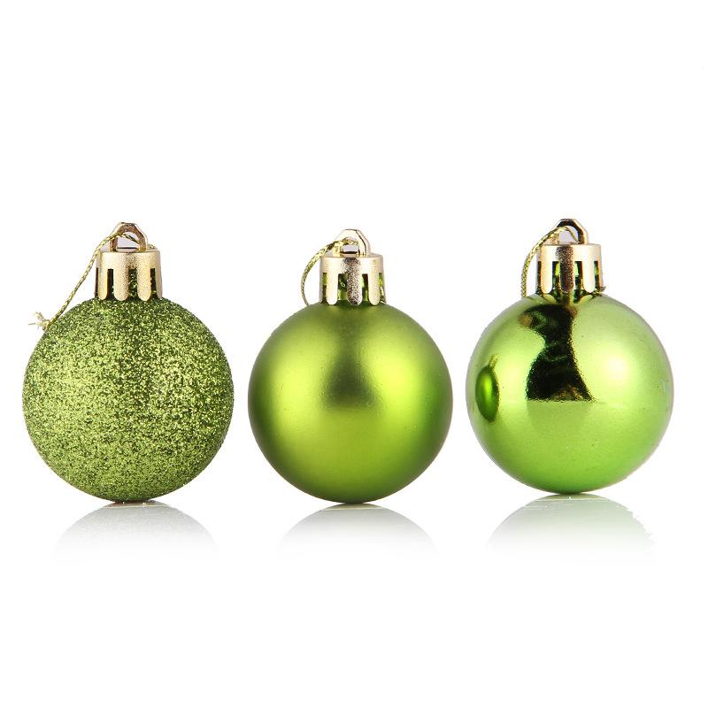 24Pcs/box Christmas Decoration Balls 4/6cm Christmas Tree Decoration Hanging Ornaments Family Gathering Christmas Decorations