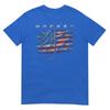 American Flag Hockey Vintage Baseball Bat TShirt