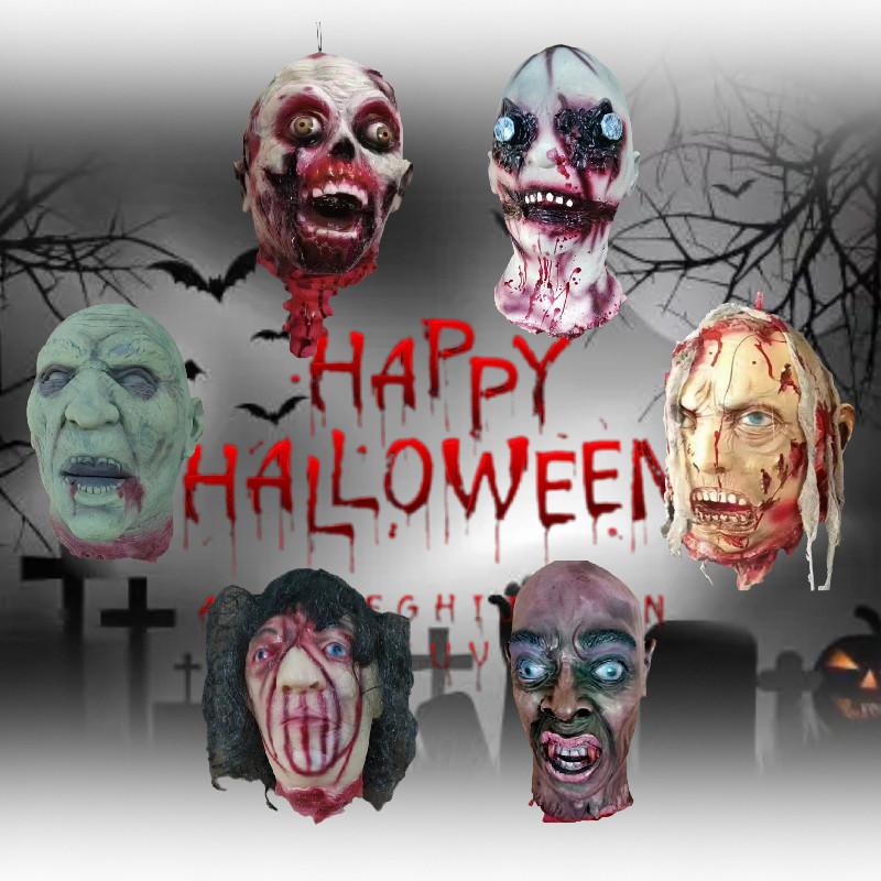Headless Zombie Halloween Skull Ornament Prop Horror Party Decor Haunted House