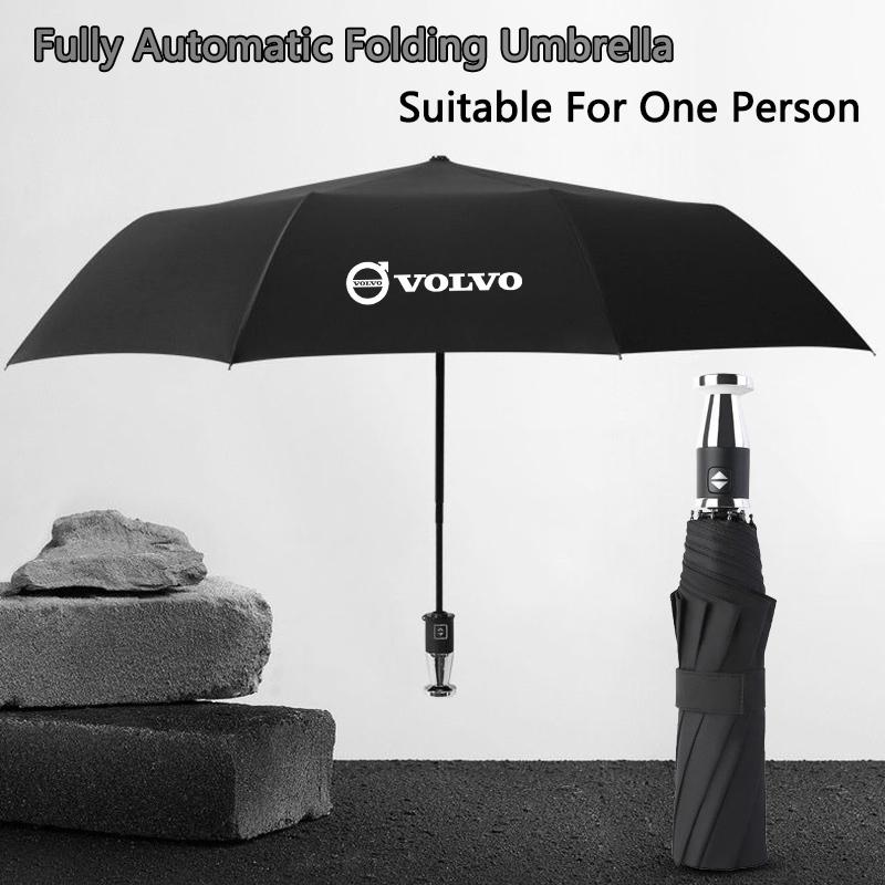 Czarny Samochodowy składany parasol Przenośny Automatyczna osłona przeciwsłoneczna Dla Volvo Rdesign V60 V40 XC90 S60 C30 XC60 V50 V70 S90 AWD Styling samochodu