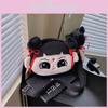 Nezha Cute Laughing And Big Eyed Expression Cartoon Embroidery Backpack Plush