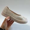 Genuine Leather Women Loafers Slip On Flats Cowhide Comfortable Soft Casual Shoes Daily Wear Black Beige Yellow Plus Size 41