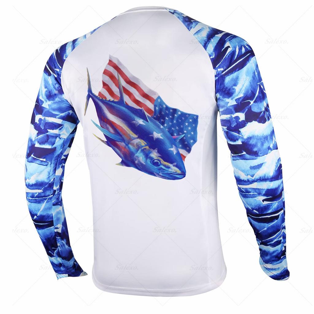 Tuna Fishing Suit Fishing Sunscreen Suit Breathable Quick-drying Trout Fishing Suit Fishing Suit