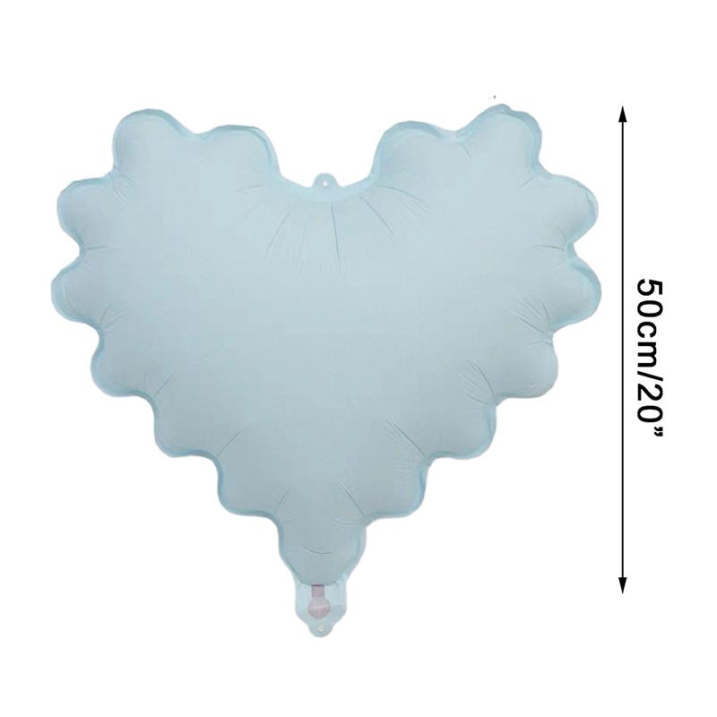 5Pcs 20 Inch Wave Love Heart Aluminum Film Balloons Valentine'S Day Wedding Birthday Party Scene Decor Balloon Party Supplies