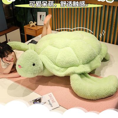 Oversized Turtle Plush Toy Cute Big Turtle Throw Pillow Girl Bed Sleeping Doll Lazy Cushion Gift