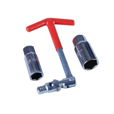 Jogo de Soquetes para Velas de Ignição com Chave para Velas de 18mm e Universal Ergonomicamente Projetado Ideal para Conjunto de Chaves para Carro e Motocicleta Junta, Compacto, Cabo T,