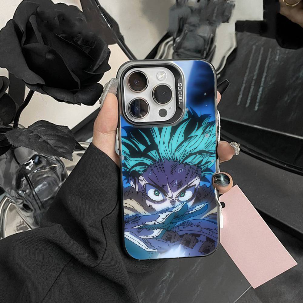Katsuki Bakugo R-Hero Academia Phone Case For iPhone 17,16,15,14,13,12,Pro MAX Black Matte Shockproof Cover