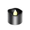 Black LED Candle Lamp Battery Operated Tea Light Flameless Fake Electronic Candle Halloween Party Decoration Flashing Table Lamp
