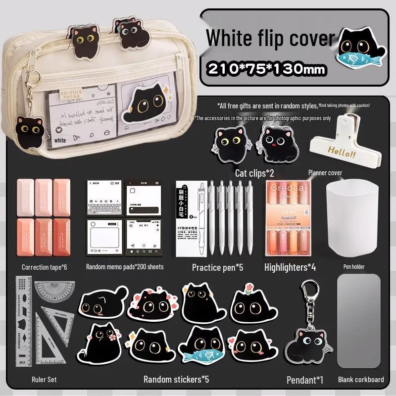 Girls' Nine-Layer Large Capacity Pencil Case - New Trendy Stationery Box for School Students