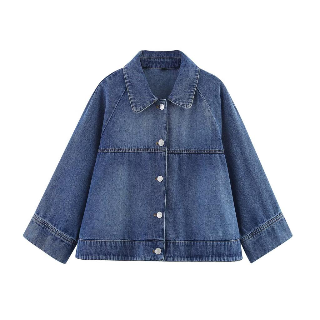 European and American style, new women's clothing, classic, cape denim jacket 8727070