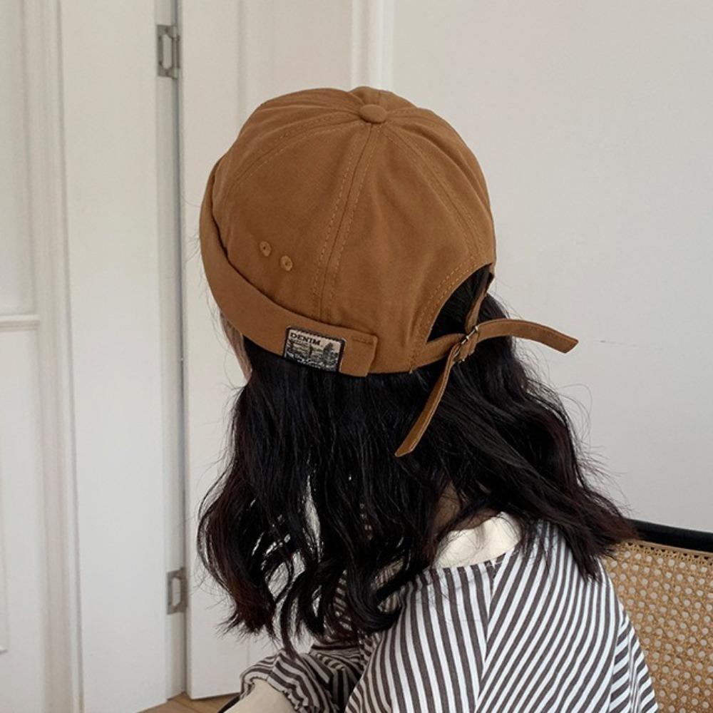 Cotton Men Women Skullcap Dome Bucket Cap Fashion Melon Docker Cap  Outdoor