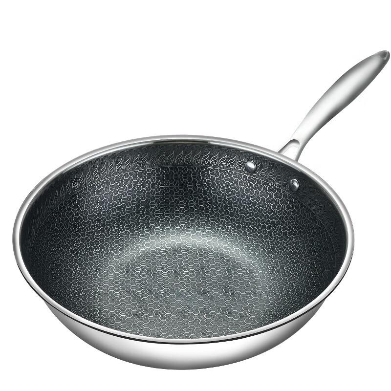 Wutuo 316 Edelstahl Waben Antihaft Wok