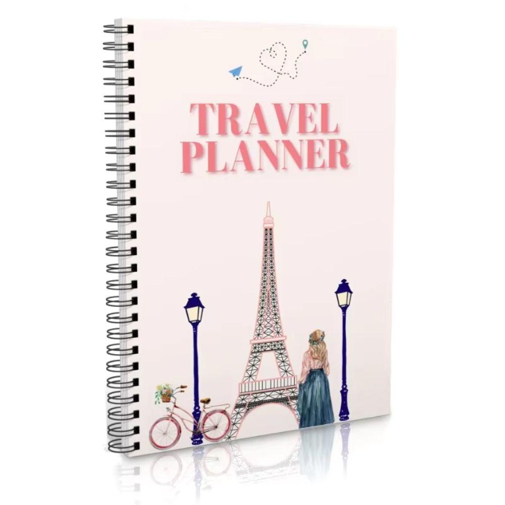 Professional Spiral-Bound Travel Planner Travelers Journals Daily Use Notepad  School Supplies
