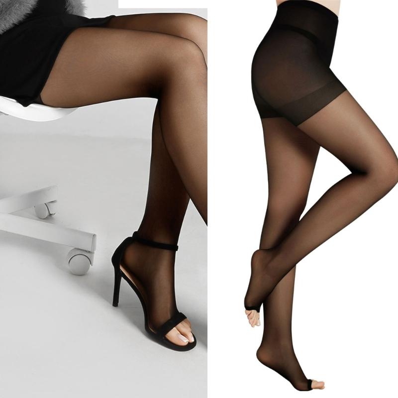 Summer Nylon Sheer Stockings Open Toe Design For Women Lightweight Control Top Tights Toeless Nonslip Pantyhose Hosiery