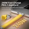 USB4 Charging Cable with PD240W Super Fast Charging and 40Gbps Speed 8K Video Transmission