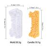 Merry Christmas Silicone Mold Heat Resistant Food Grade Silicone For Handmade Candle Chocolate Baking Holiday Decoration