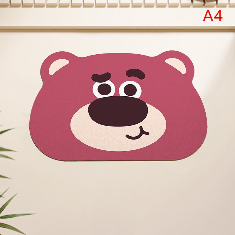 

Коврик для ванной комнаты с диатомовой грязью из мультфильма Xiaoxin, впитывающий воду, нескользящий, для кухни, крыльца, двери, натирающий коврик для ног