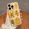 Gold foil Epoxy Apple 17promax mobile phone case iphone17 lucky day gold 17pro transparent soft case