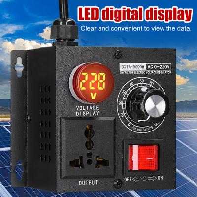 AC220V 5000W Plynulý regulátor napätia Prenosný variabilný jednofázový regulátor napätia Regulátor teploty rýchlosti svetla