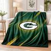 Green Bay Packers Printed Flannel Blanket Warm Comfort Bed Throw For Indoor Home Decoration