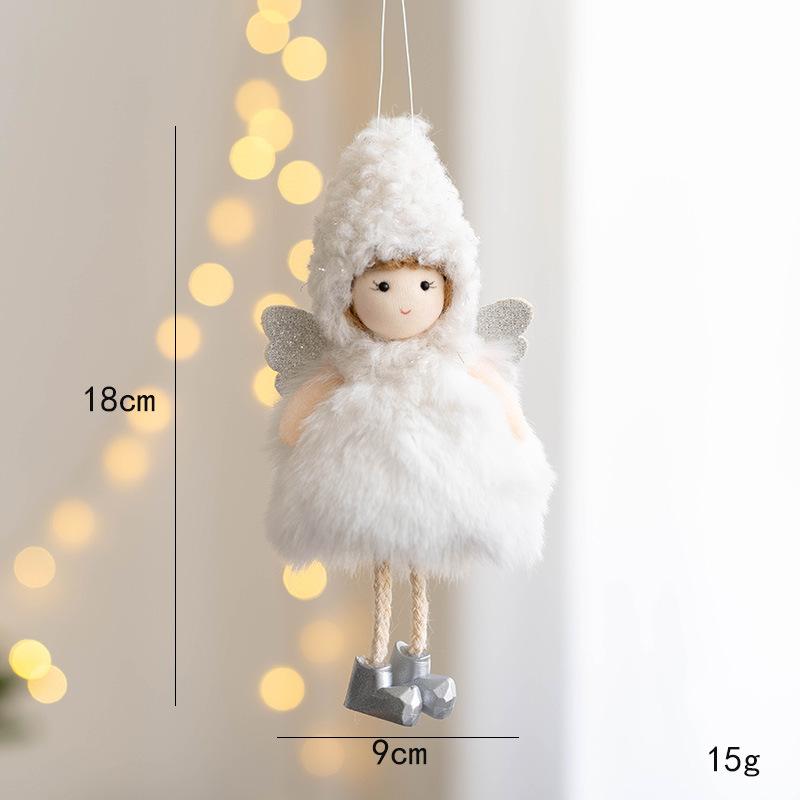 Neujahrs-Engelspuppe Weihnachtsbaumschmuck Anhänger Hängende Weihnachtsdekoration für Zuhause Navidad 2025 Weihnachtsmann Weihnachtsgeschenk