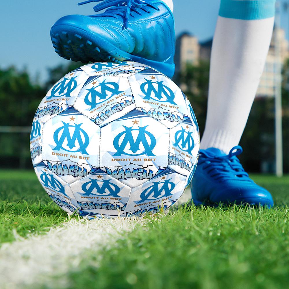 Olympique de Marseille Theme Size 5 Soccer Ball, Suitable for Both Indoor and Outdoor Matches, a Gift Suitable for Everyone.
