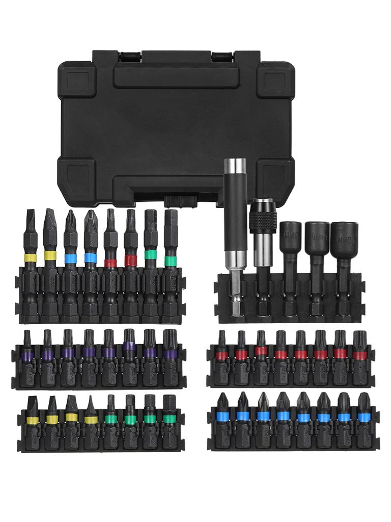 15/20/45PCS Drill Bit Set Screwdriver Bit Set Impact Driver Bit Set for Wood Metal Steel and Security Screwdriver Bits with Case