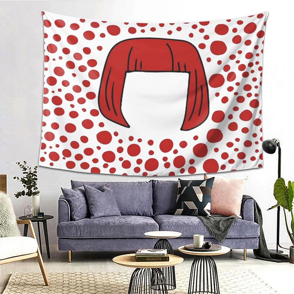 Yayoi Kusama Abstract Painting Tapestry Wall Hanging Aesthetic Home Decor Tapestries for Dorm Room