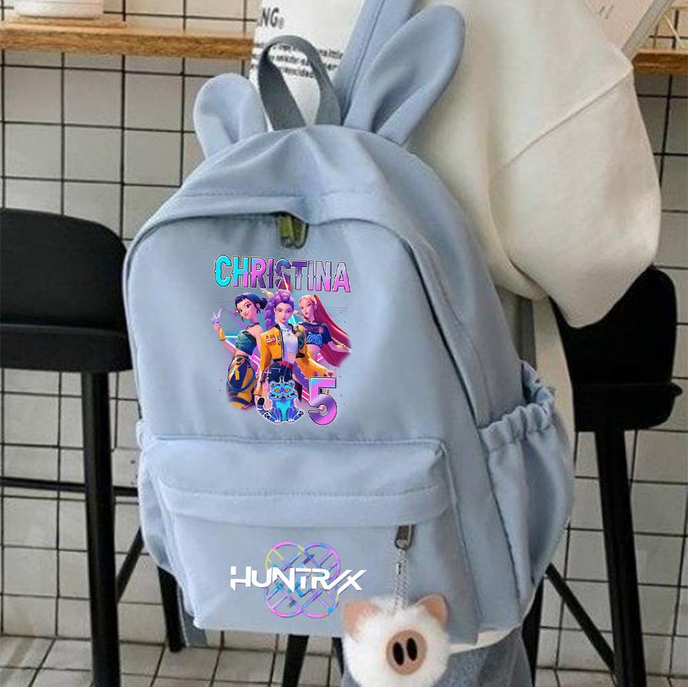 Anime Cartoon K-Pop Demon Hunters Printed Backpack for Teenger Children Student Schoolbag Girl Kid Gift Women Large Capacity Waterproof Travel Bag