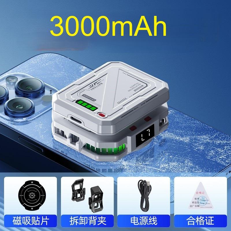TH10 Semiconductor Phone Cooler Radiator 4800mAh Long-Lasting Ice Cooling Power Adjustable Magnetic & Clip-on for Phone Gaming