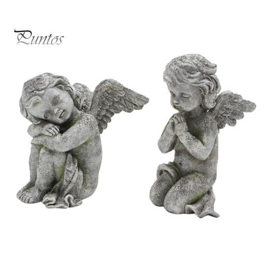 

2 шт. статуи херувима Ангел садовые мемориальные украшения водостойкие УФ-стойкие Крытый Открытый очаровательные скульптуры смолы декор ангела Sets