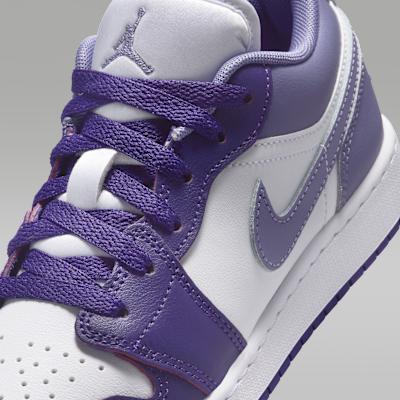 Jordan 1 Low Court Purple White Dusty Amethyst (GS)