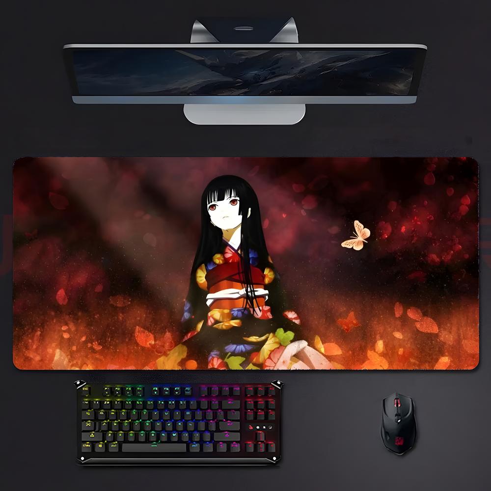 Dark Mysterious Anime Hhell Girl Mouse Pad Mousepad Large Gaming Lockedge Thickened Pc Table Desk Mat