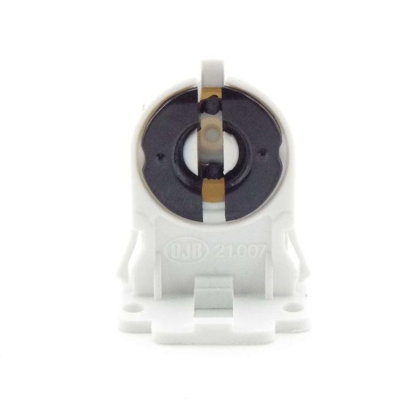 New T8 Fluorescent Light Socket Lamp Base AC100-250V Plastic Holder Light Base Suitable for T8 G13 LED bracket lamp P1