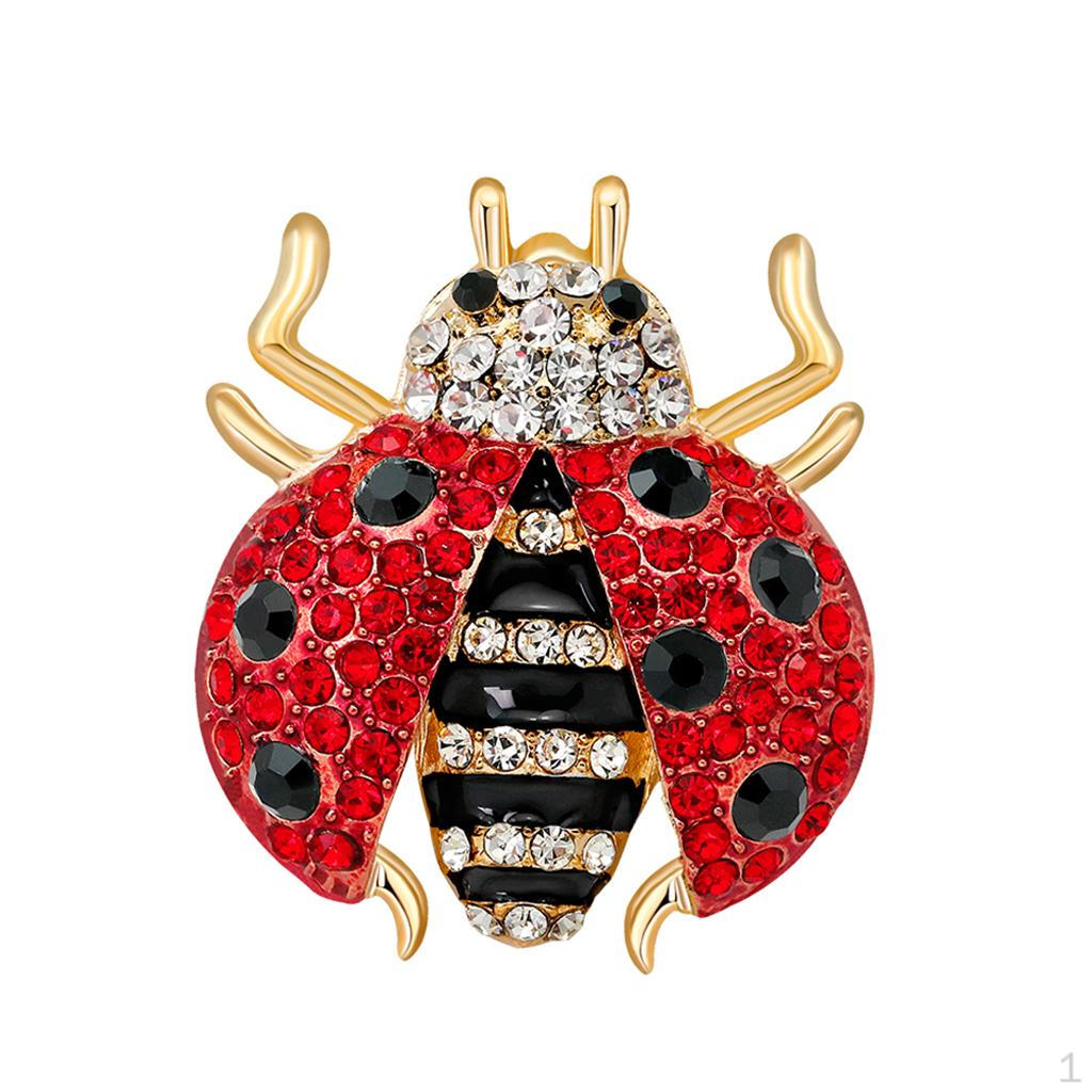 Брошь Модная Эмалированная Значок на Лацкан Стразы Ювелирные Изделия Корсаж Red