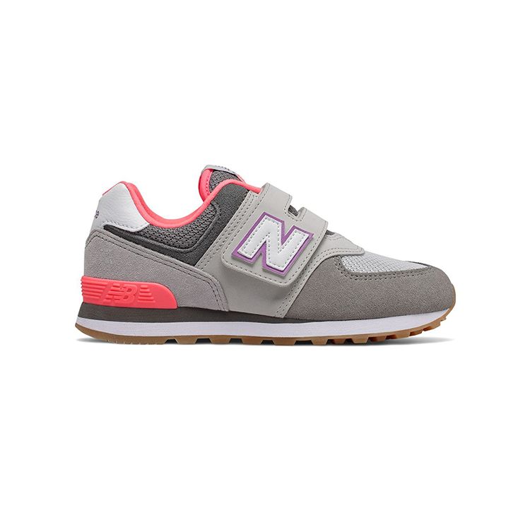 New Balance Nb 574 Series Core Plus Low Top Walking Shoes Baby Shoes Gray Pink YV574SOC