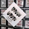 Premium Handmade Nail Wrap In Elegant Black Fashion Forward Style Stickers Nail