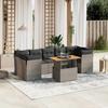 VidaXL Garden Lounge Set with Cushions 8 Pcs, Patio Sofas, Patio Furniture Set, Outdoor Furniture, Grey 3270703