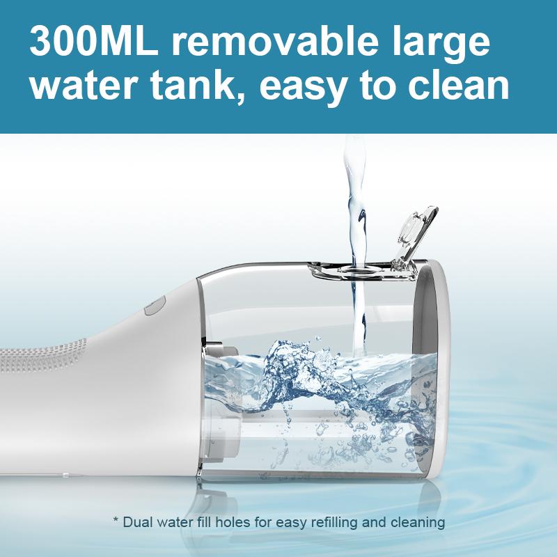 Portable electric tooth flusher, oral cleaning, stone removal, teeth whitening, household water floss