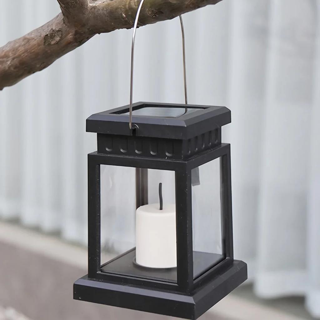 Solar Hanging Candle Lights - Outdoor Decorative Lanterns for Wedding Landscape Ambiance