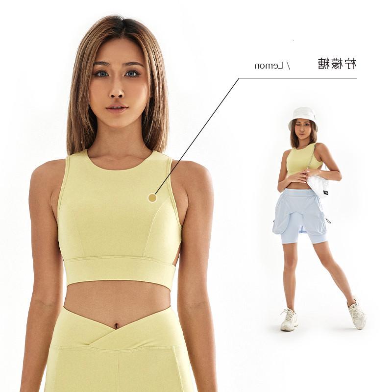 

Порожнистий топ для йоги без рукавів з вирізом-борцівкою - Жіночий дихаючий фітнес-жилет проти провисання L