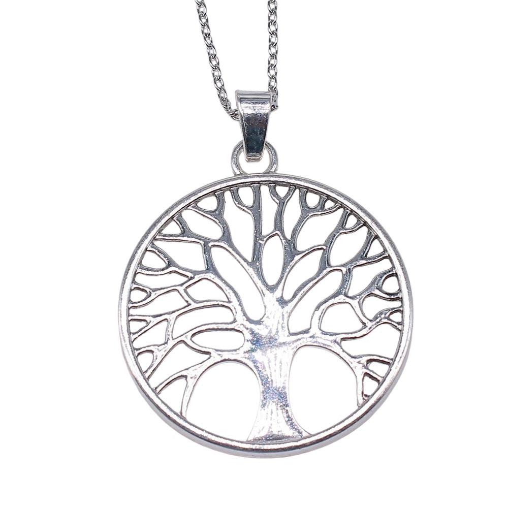 Tree of Life Pendant Openwork Necklace Nature Boho Celtic Jewelry 45cm or 70cm long chain