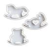 Silicone Mould Rocking Horse Resin Molds Lovely Animal Castings Molds Ornament Plasters Molds for Table Decorations