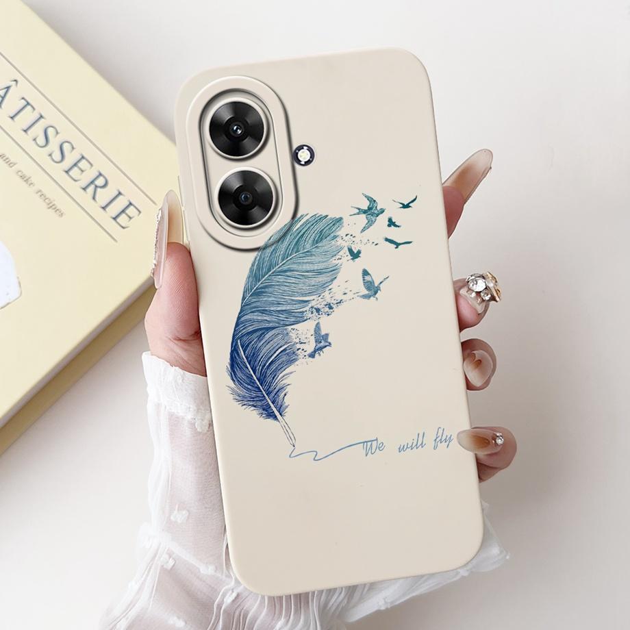 For Realme Note 60 Case Cover Realme Narzo N61 Soft Silicone TPU Flower Butterfly Girly Fashion Painting Realme Note60 Funda