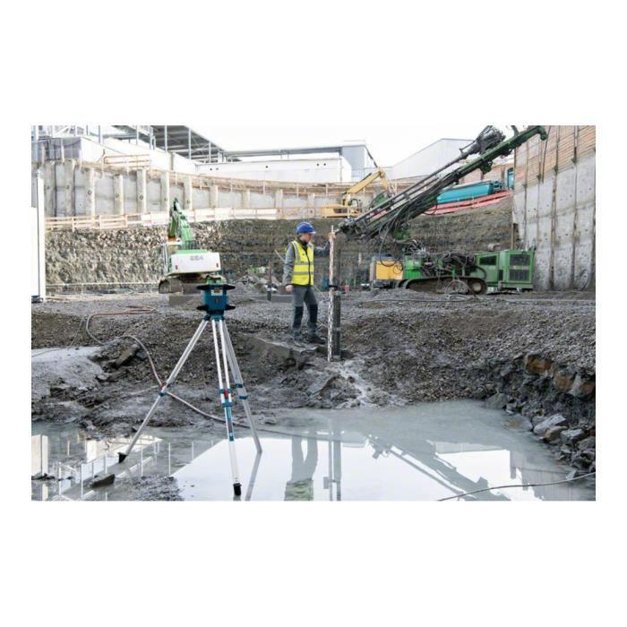 Laser rotatif Bosch Professional GRL 650 CHVG avec batterie, piles, cellule, lunettes, supports, platine, en coffret - 0601061V00