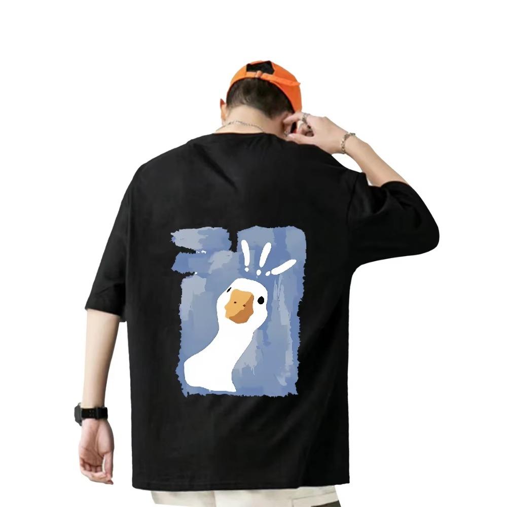 Women's Casual T-shirt Y2k Oversize T-shirts Woman Short Sleeve Street Neutral Cotton Men's T-shirts In Liquidation Beach Summer